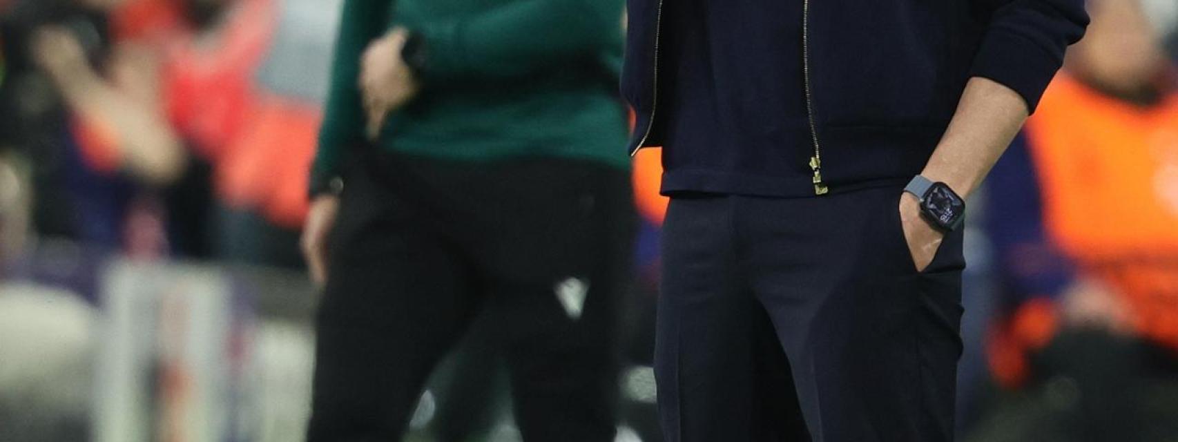 Arbeloa quejándose durante el partido.