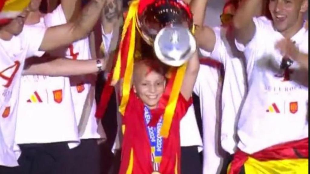 María con la selección española