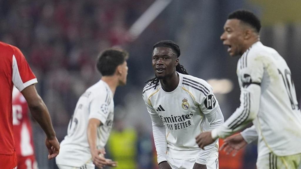 Eduardo Camavinga, tras ver la expulsión ante el Bayern de Múnich