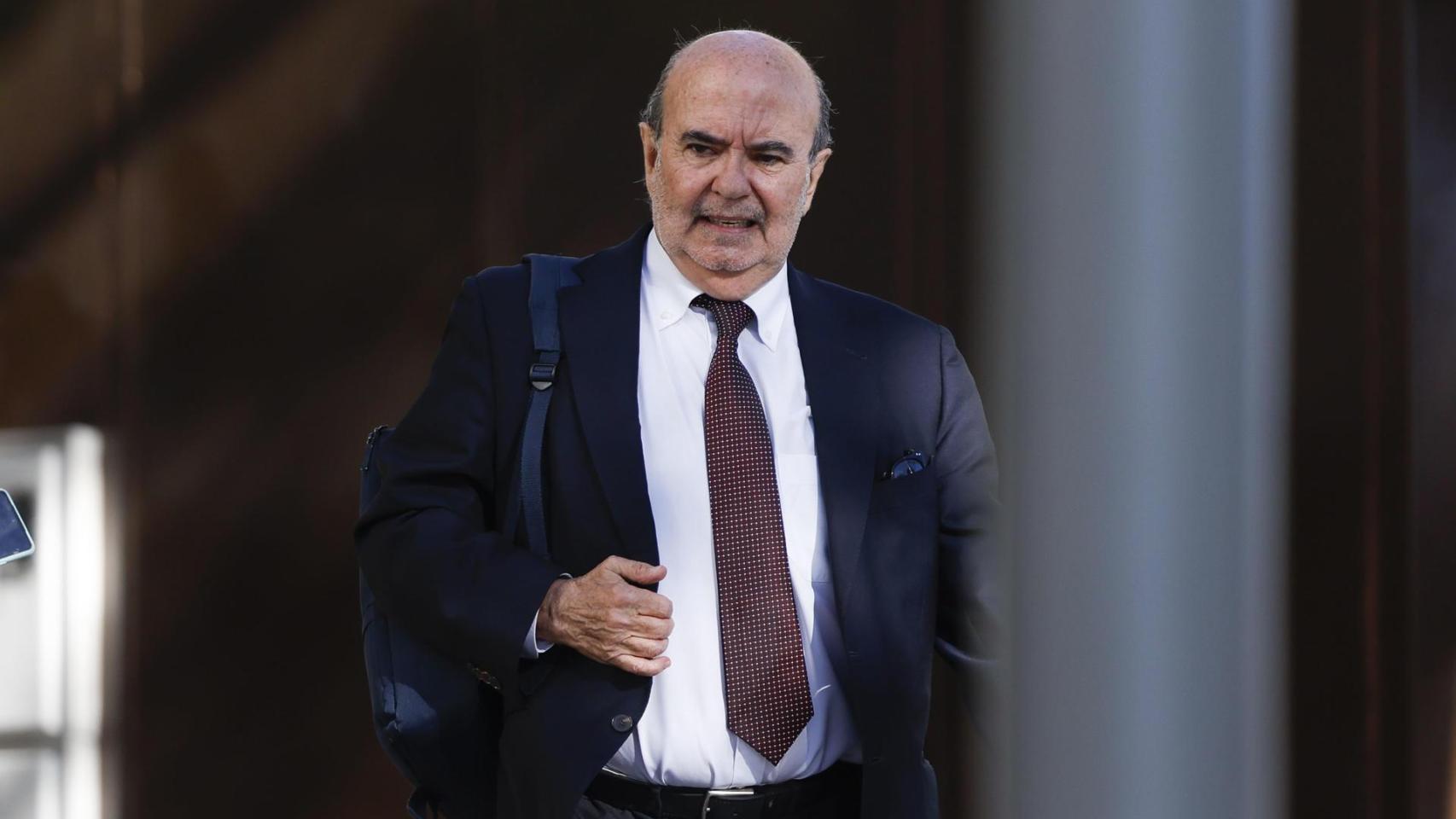 El exconsejero de Presidencia de la Junta de Andalucía Gaspar Zarrías llega a los Juzgados de Plaza de Castilla este jueves.