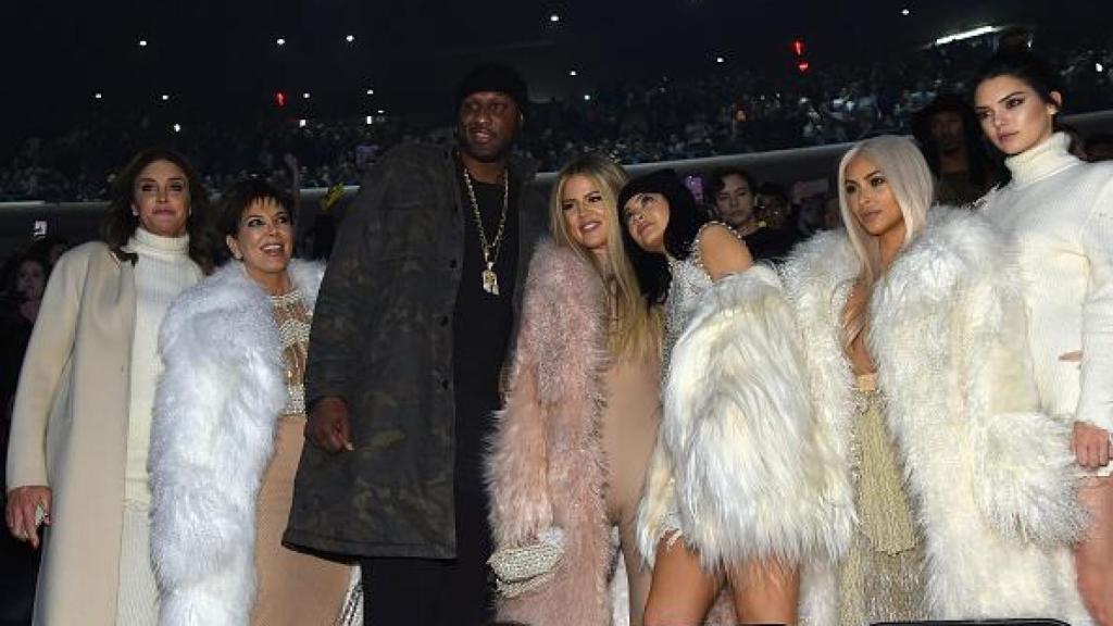 Lamar Odom con el clan Kardashian.