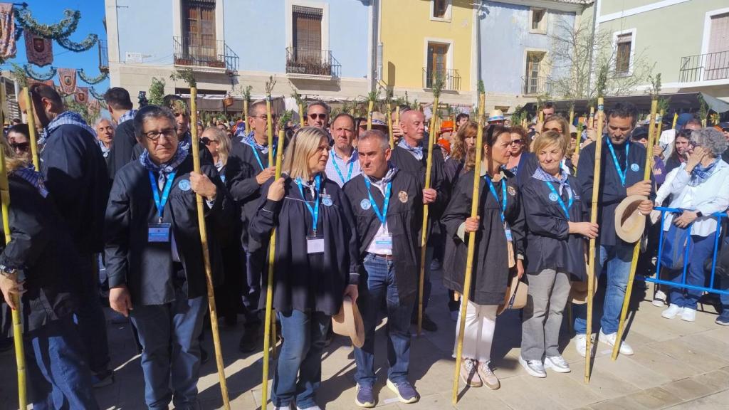 Los consellers del Gobierno valenciano en la Santa Faz.