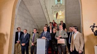 Carbayo convoca a Salamanca a la calle el 10 de mayo tras la reunión de la Plataforma en defensa del Ferrocarril