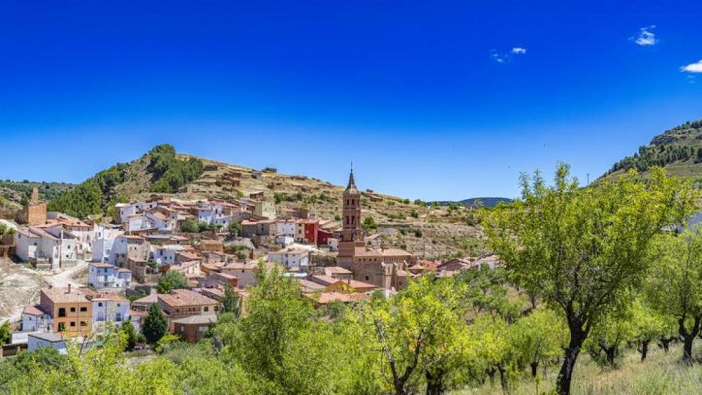 Pueblo de Abanto en la provincia de Zaragoza, Aragón.