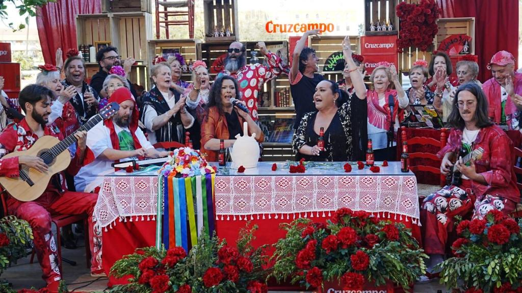 El 'Tinglao de Cruzcampo' en Sevilla.