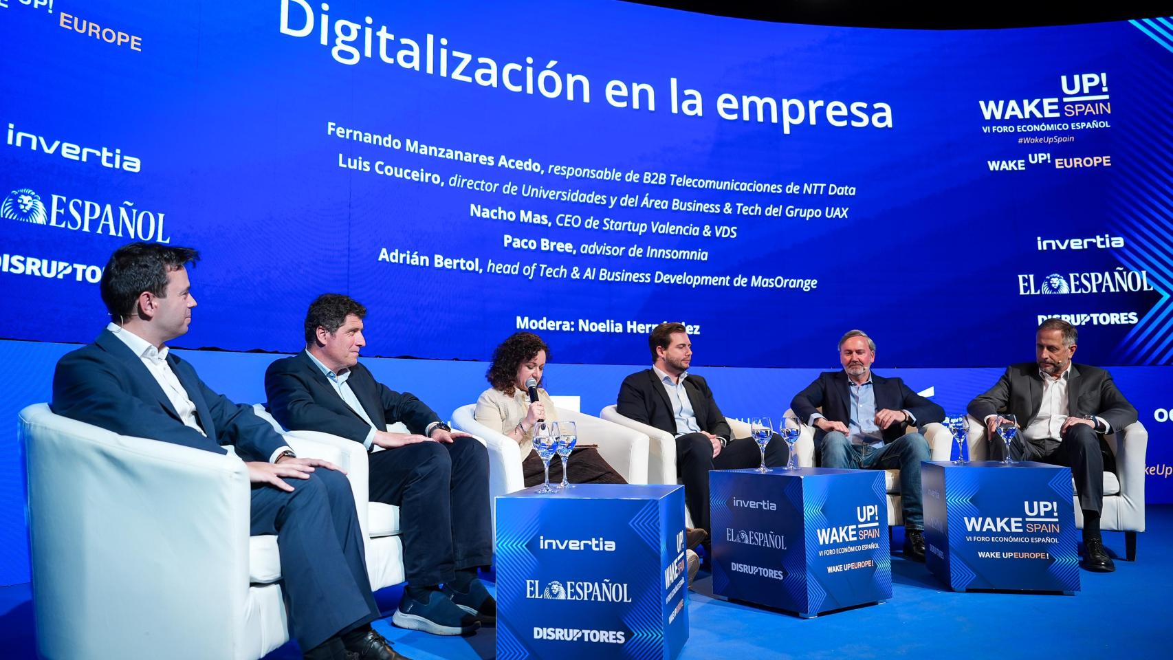 Los protagonistas de la mesa redonda sobre digitalización.