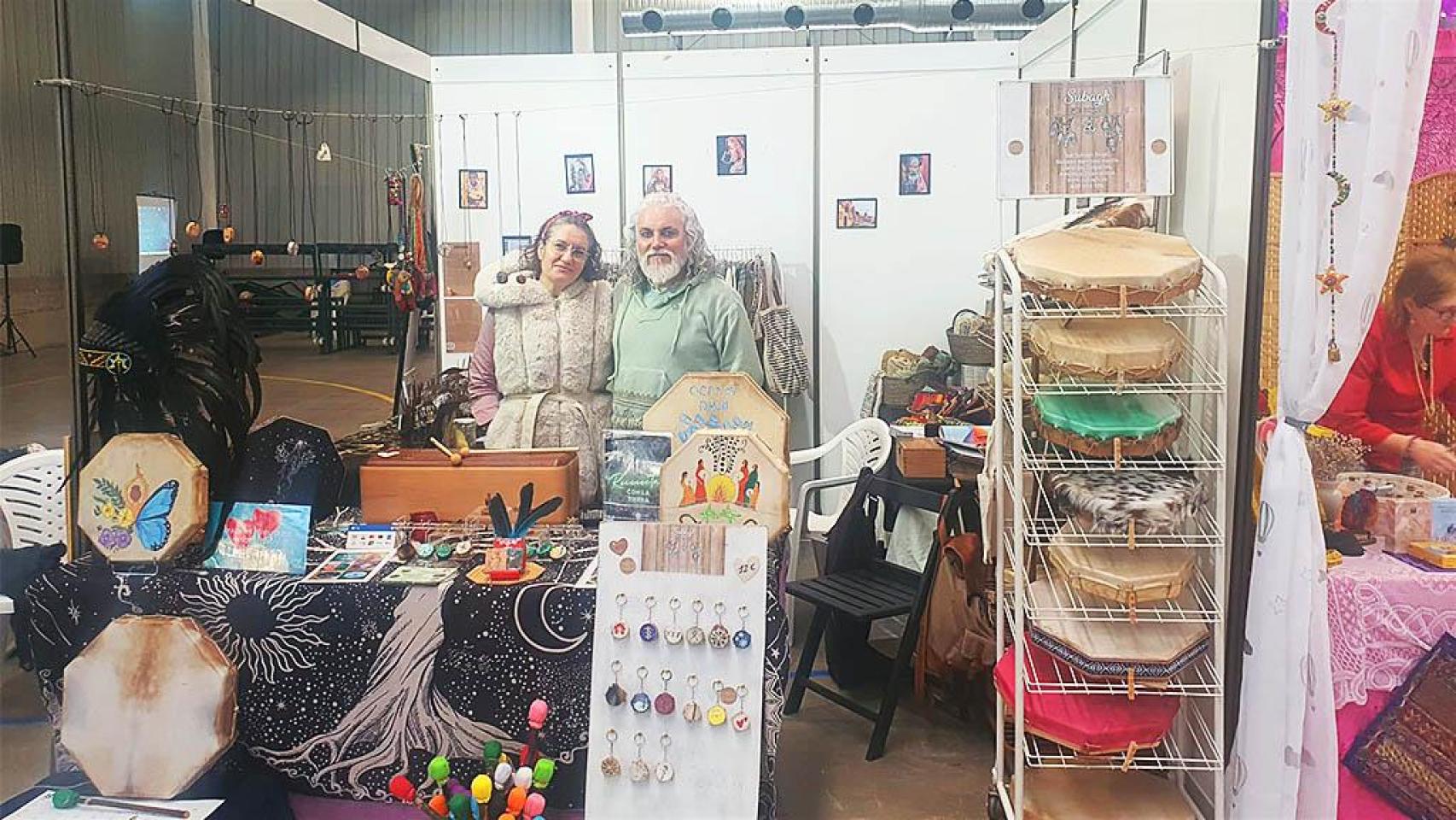 Imagen de uno de los puestos en una Feria Esotérica anterior en Astorga.