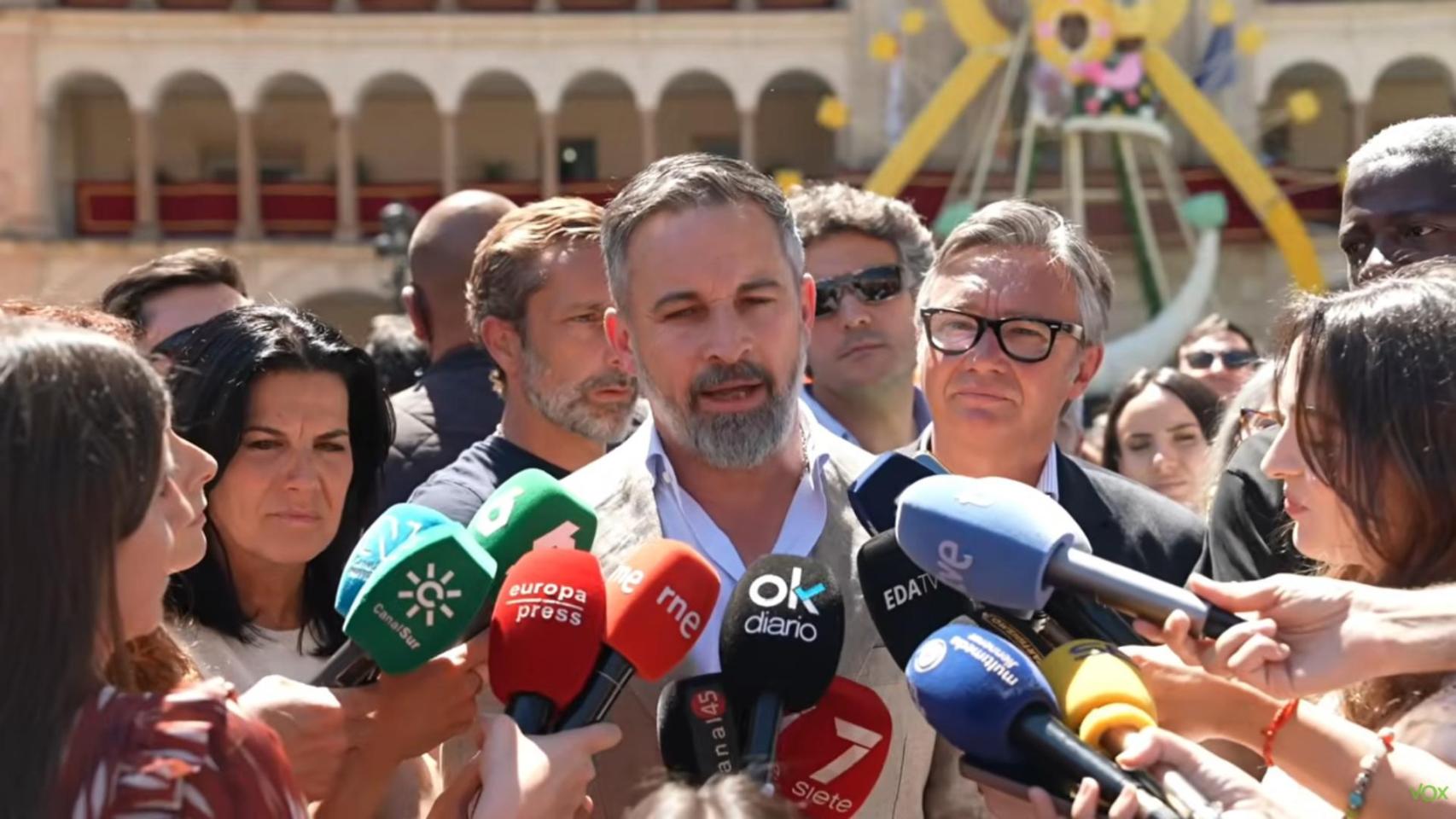 Santiago Abascal, desde Andújar (Jaén)
