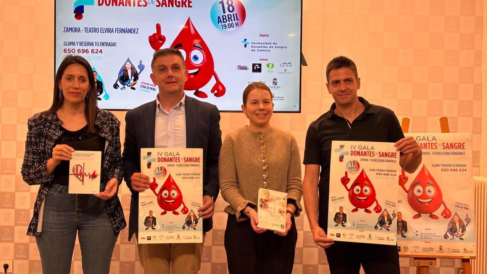 Imagen de la presentación IV Gran Gala del Donante de Sangre en la Diputación de Zamora.