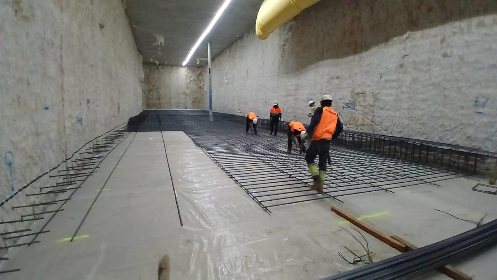 Obras de prolongación del Metro de Málaga