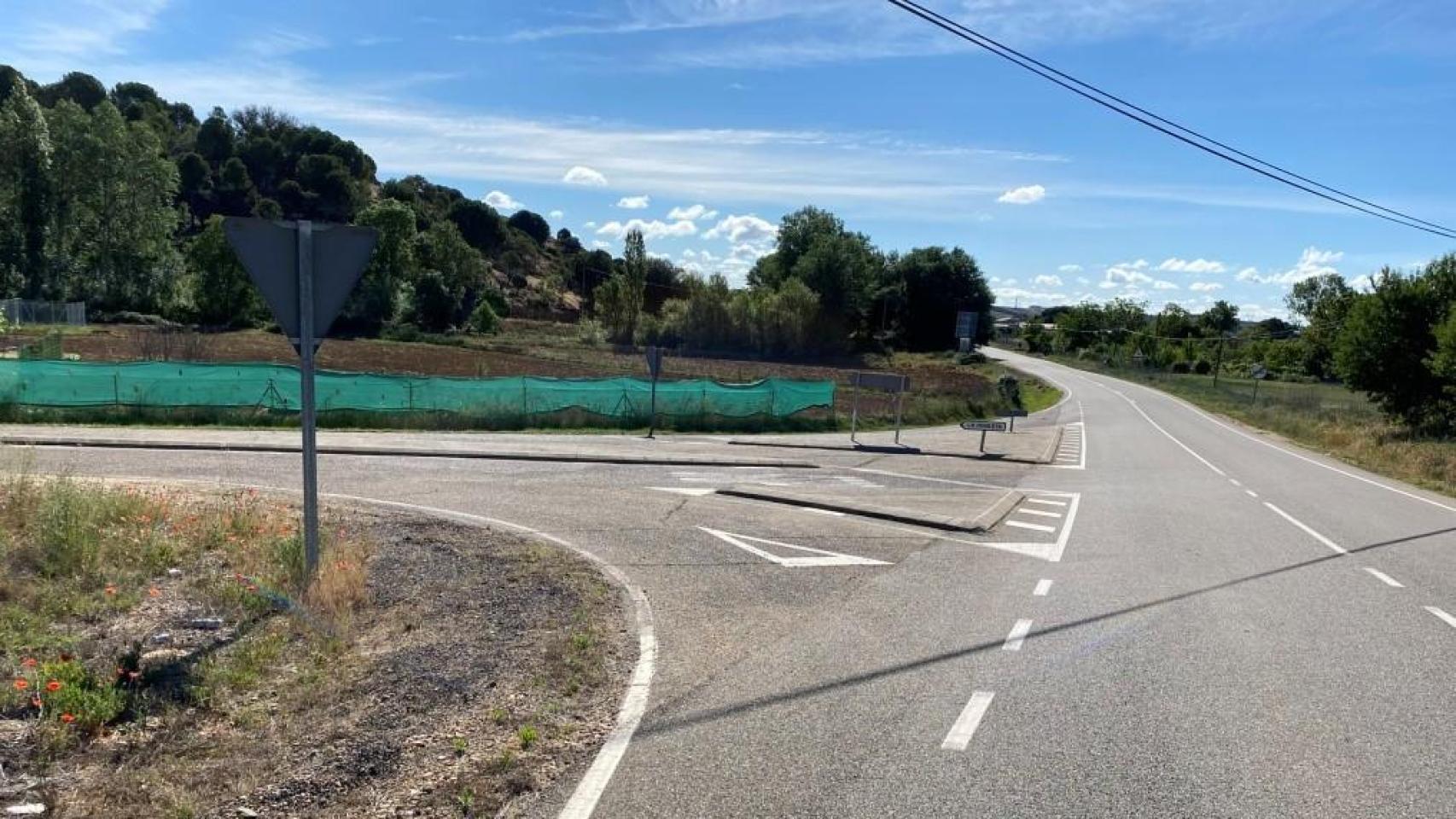 Uno de los accesos a La Hiniesta, en la provincia de Zamora