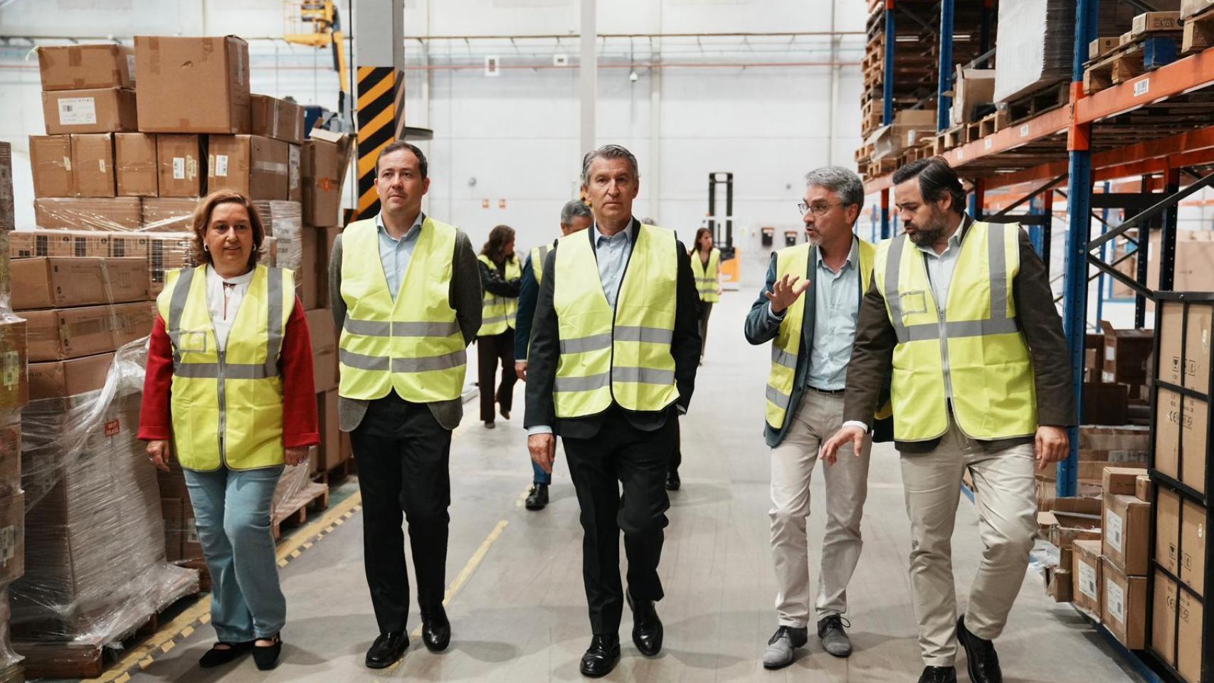 Visita de Feijóo a una empresa de Toledo. Foto: PP.