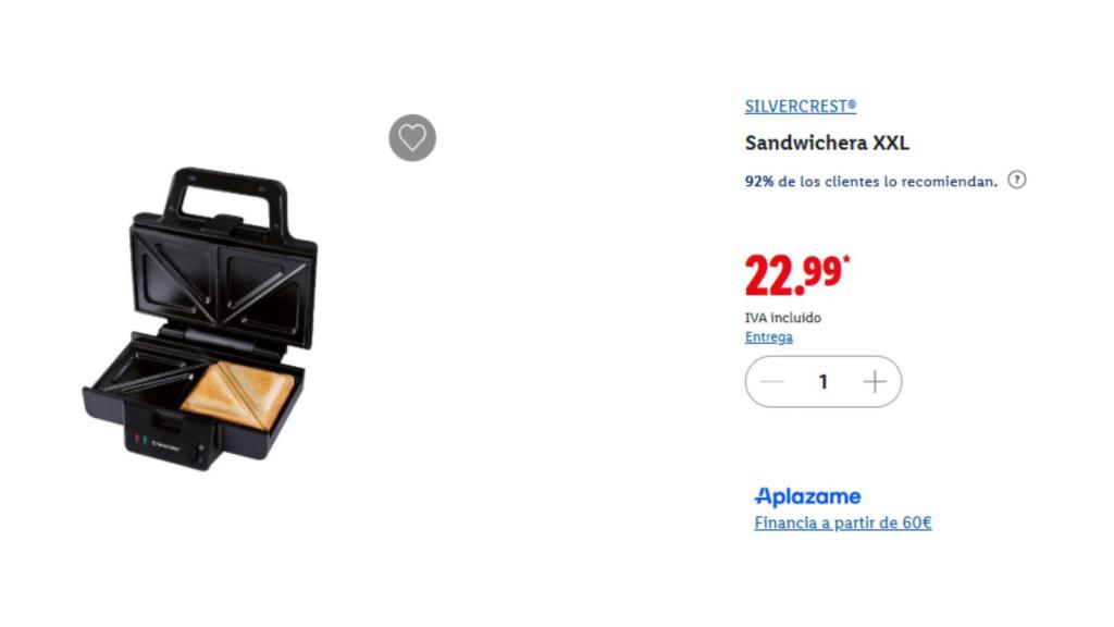 Sanwichera XXL