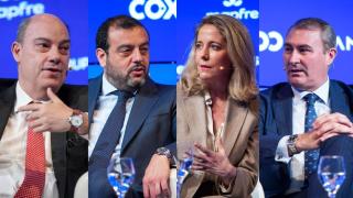 José Manuel Inchausti, vicepresidente de Mapfre; Ignacio Mariscal, consejero delegado de Reale Seguros; Patricia Ayuela, consejera delegada de Línea Directa Aseguradora y Víctor Zambrana, director general adjunto de Mutua Madrileña