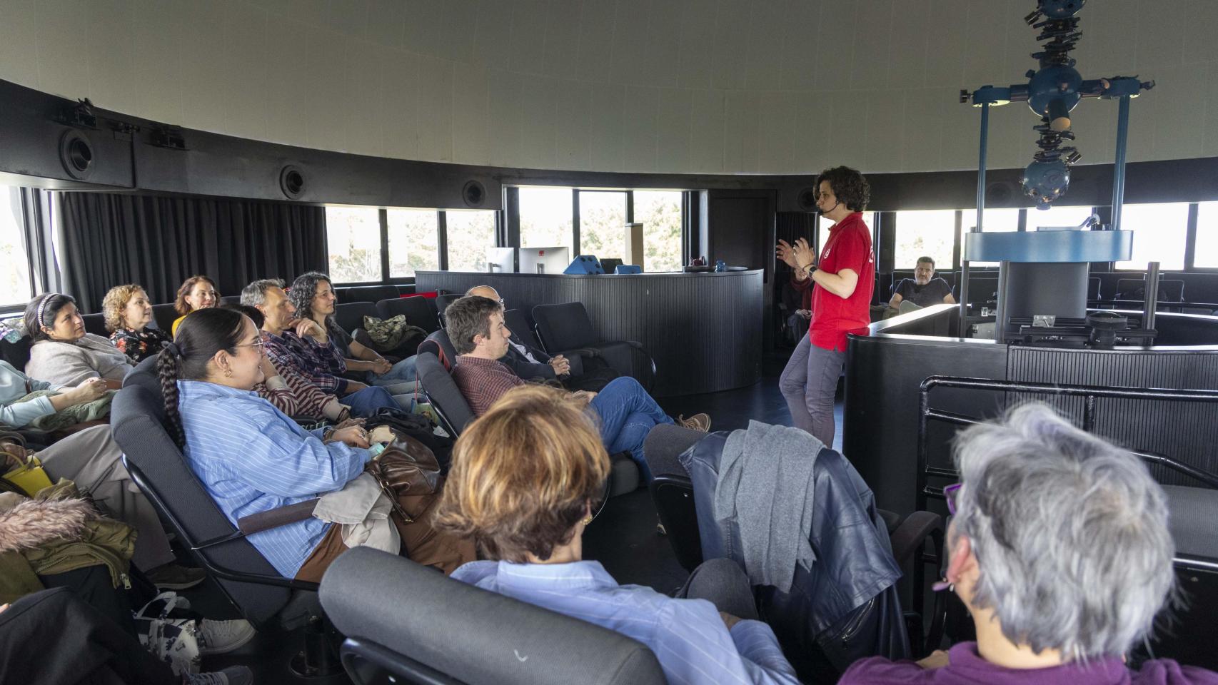 Taller sobre el eclipse en la Casa de las Ciencias de A Coruña.