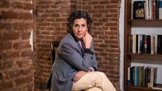 La actriz y autora de 'La educación del monstruo' Elvira Mínguez. Foto: Hugo G. Pecellín