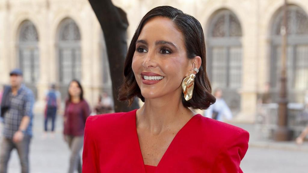 Rocío Osorno en un acto público en Sevilla.