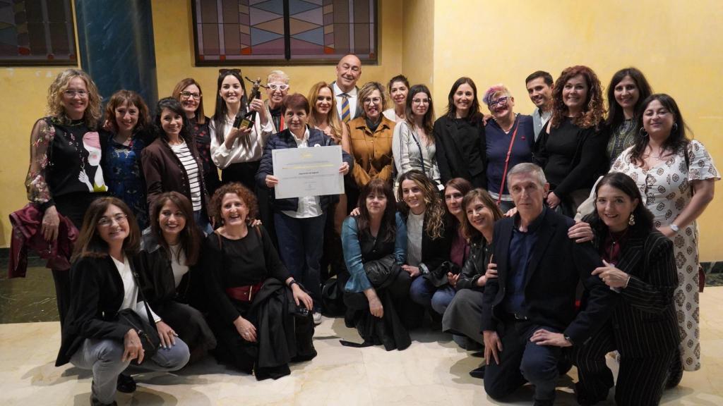 El equipo de la Diputación de Segovia asistente a la gala en Palencia