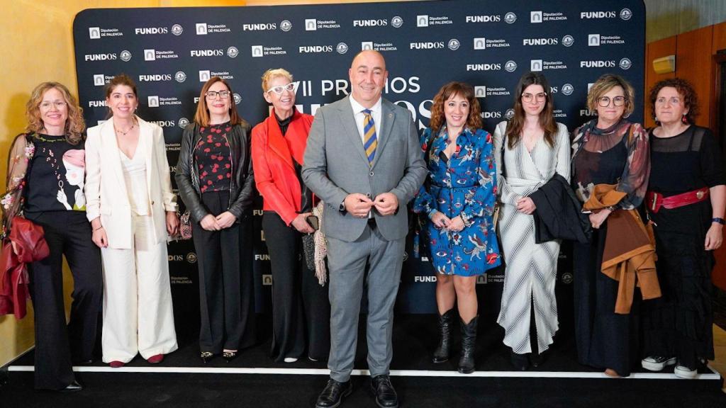 El presidente de la Diputación de Segovia, Miguel Ángel de Vicente, durante la gala de los Premios Fundos en Palencia