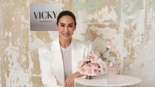 Vicky Martín Berrocal en la presentación de su nuevo perfume, 'Flamenco'.