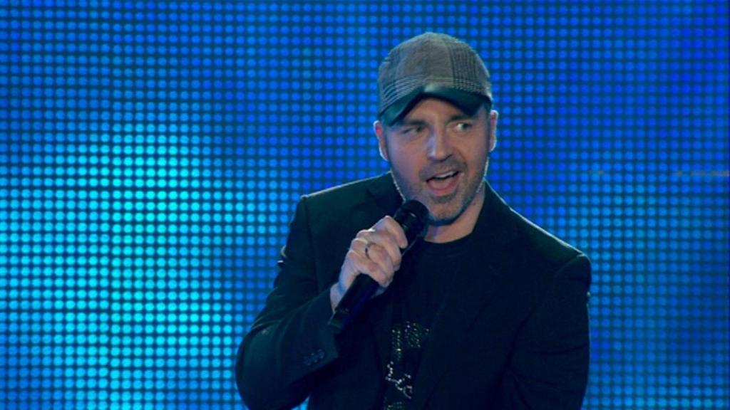 Juan Camus, en el concierto por los 15 años de 'OT 1'.