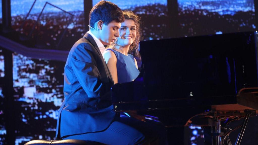 Alfred García y Amaia Romero cantan 'Ciudad de las Estrellas' en 'OT 2017'.