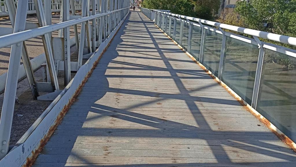 Imagen del Puente de Hierro de Zamora.