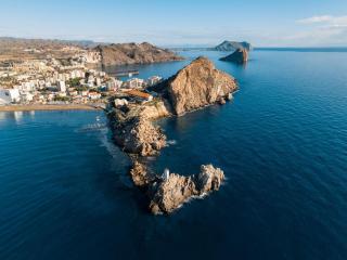 Vista aérea en Águilas, Murcia.