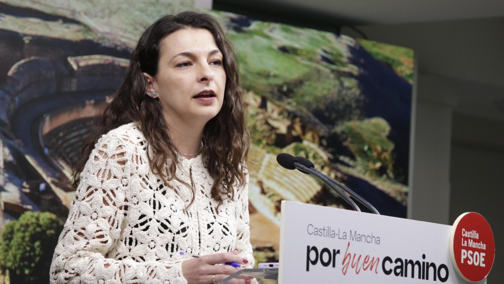La diputada del grupo socialista en las Cortes de Castilla-La Mancha, Paloma Jiménez.