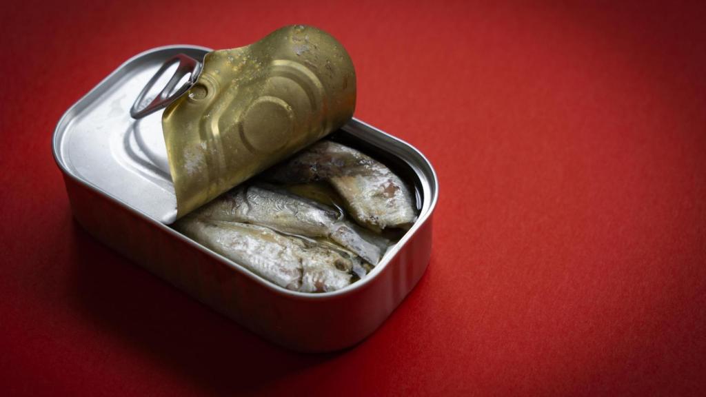 Una lata de sardinas.