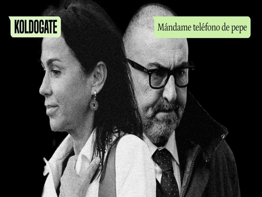 Isabel Pardo de Vera y Koldo García, junto a varios mensajes de WhatsApp entre ellos.