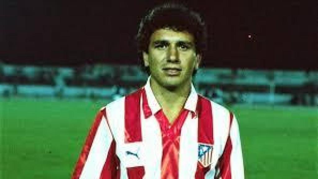 Eusebio Sacristán, cuando era jugador del Atlético de Madrid.