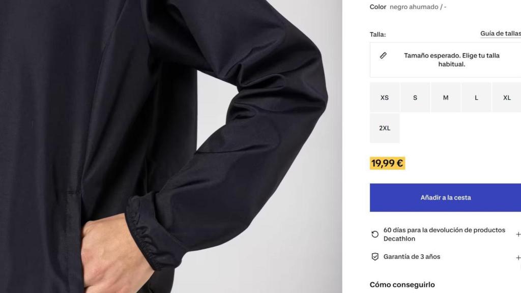 Chaqueta cortaviento de running Mujer - KIPRUN Run 100 Wind Negro.