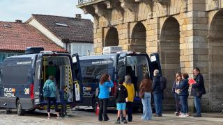 La Policía Nacional de Santiago atendió a 8.000 personas en la Praza do Obradoiro