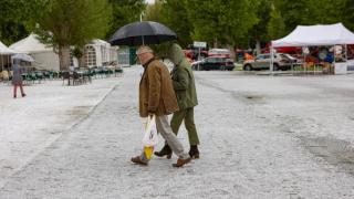 Tormenta con granizo en Soria.