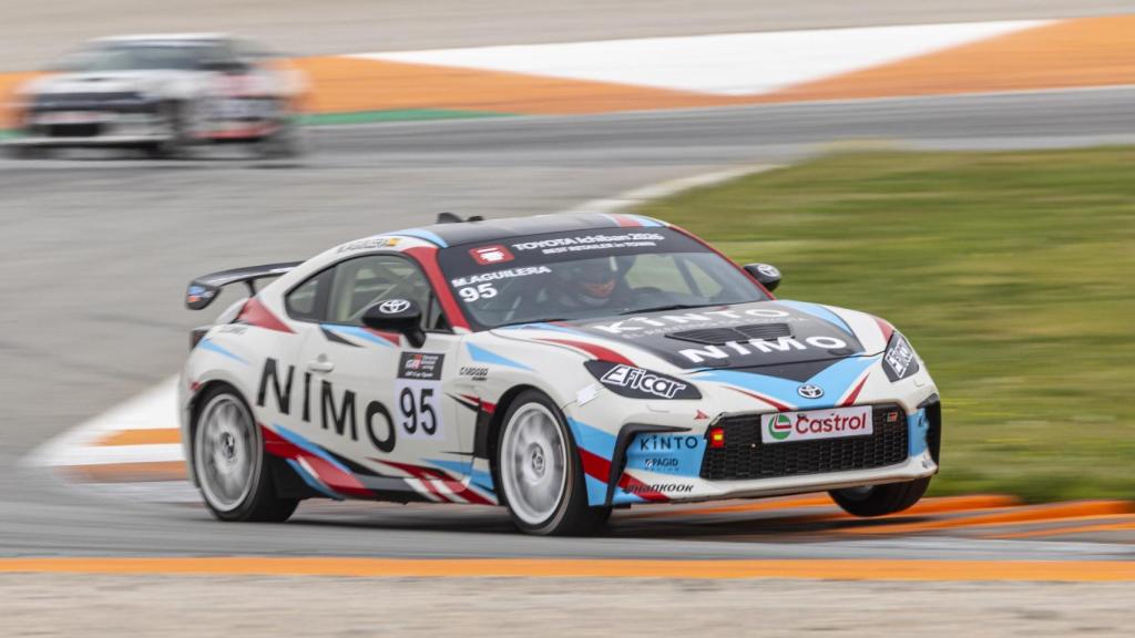 Marco Aguilera en un momento de la carrera.
