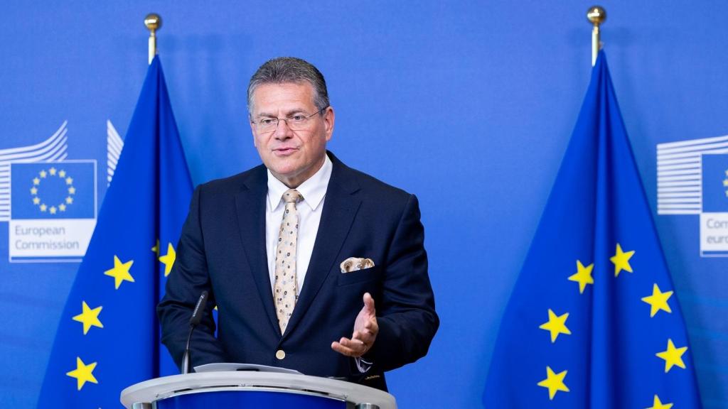 Comisario europeo de Comercio, Maros Sefcovic.