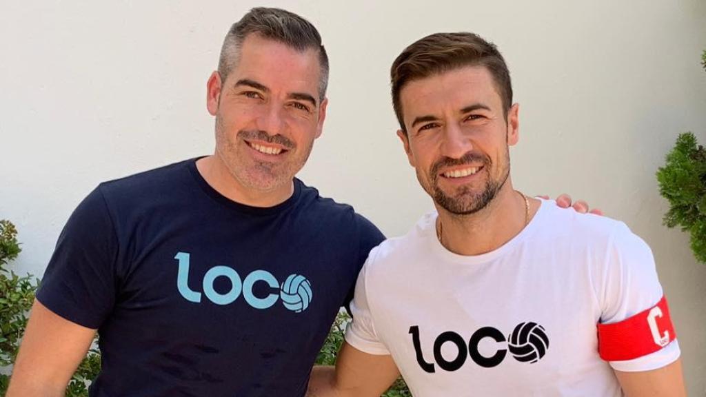 Antonio López, junto a Gabi.