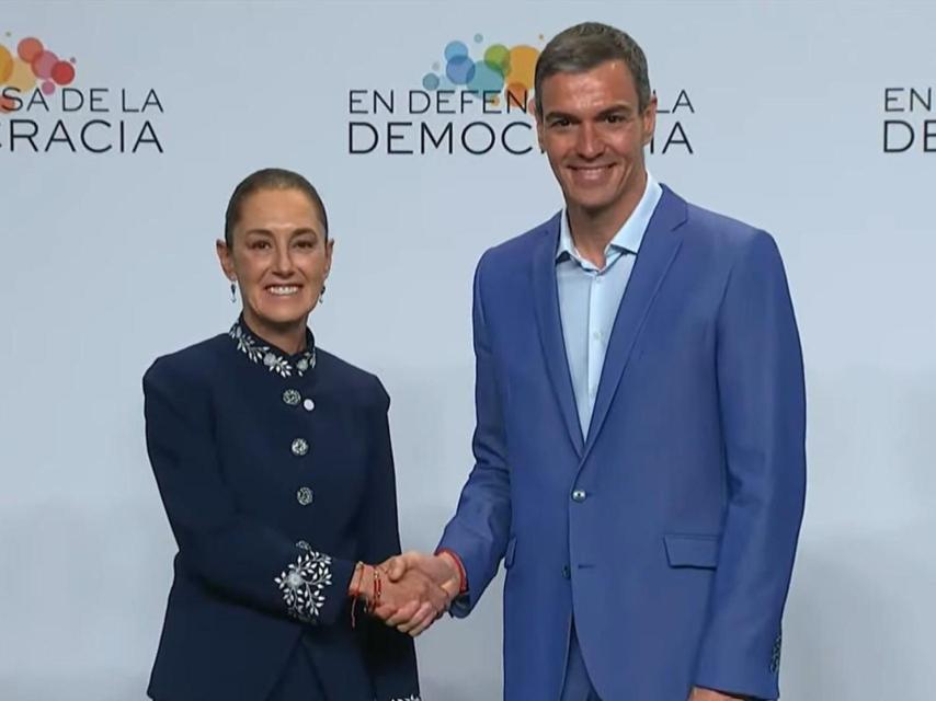 Pedro Sánchez y Claudia Sheinbaum.