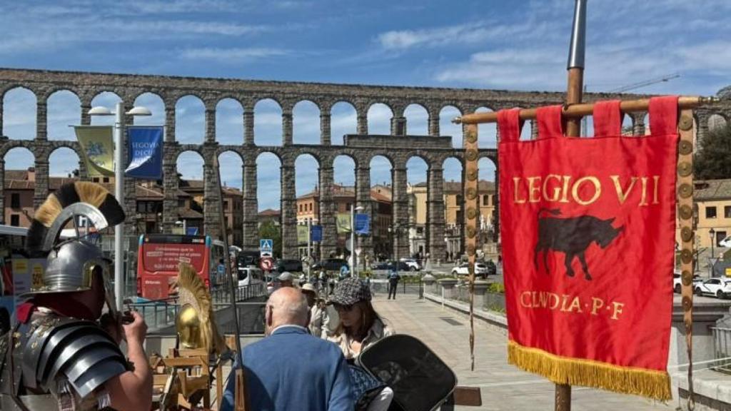 Imagen del Decus Romae en Segovia.