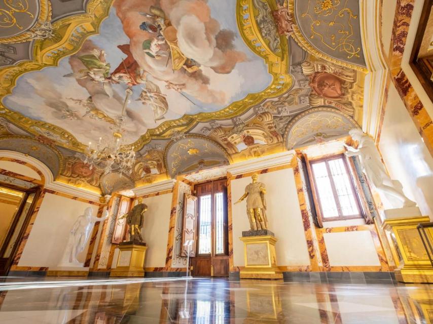 Interior del Palacio de La Granja de San Ildefonso.
