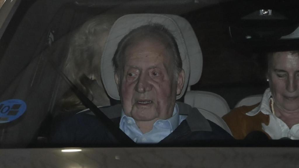 El Rey Juan Carlos I, en Sanxenxo, este sábado 18 de abril.