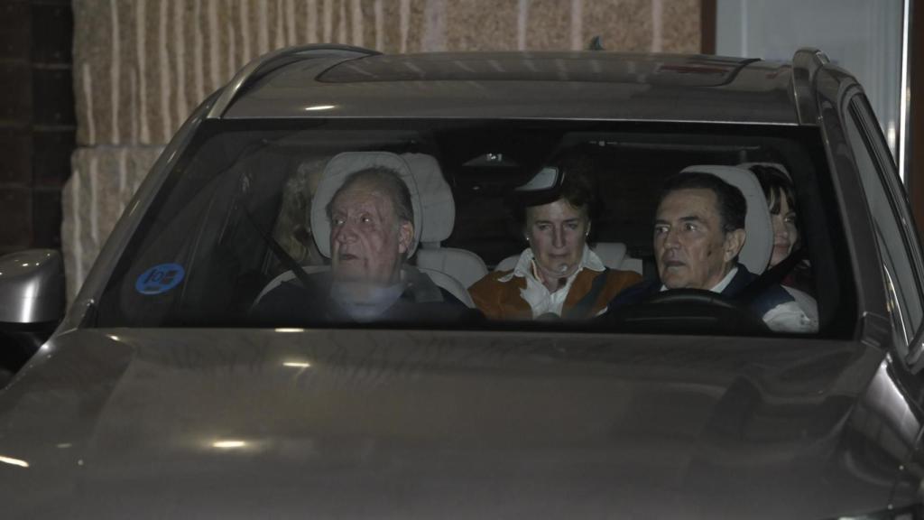 El Rey Juan Carlos, en Sanxenxo, este sábado 18 de abril.