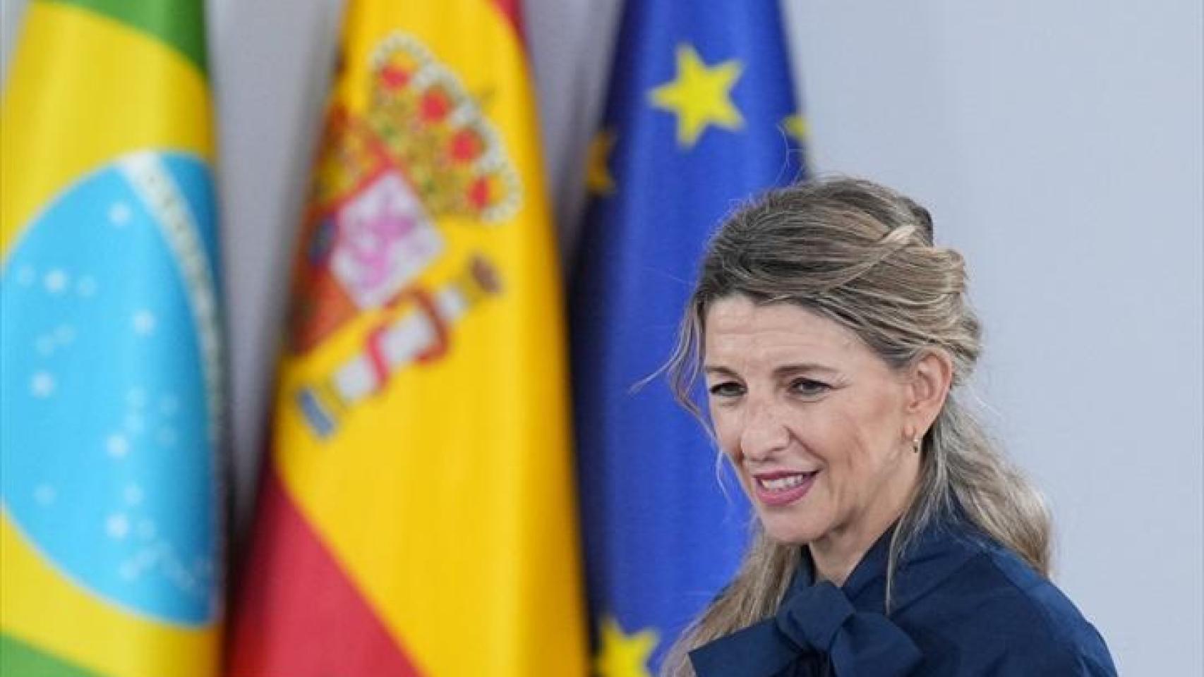 La vicepresidenta del Gobierno y ministra de Trabajo, Yolanda Díaz, el pasado 17 de abril.