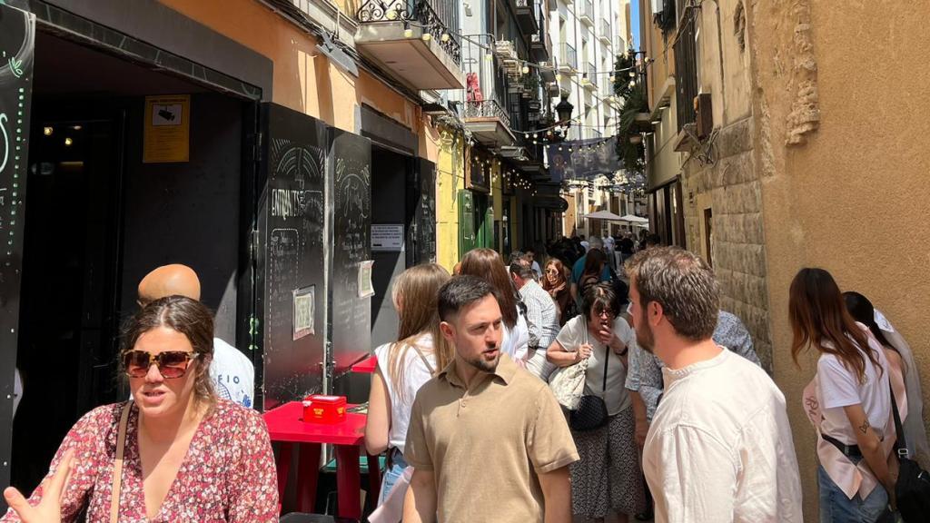 El Tubo de Zaragoza este domingo.
