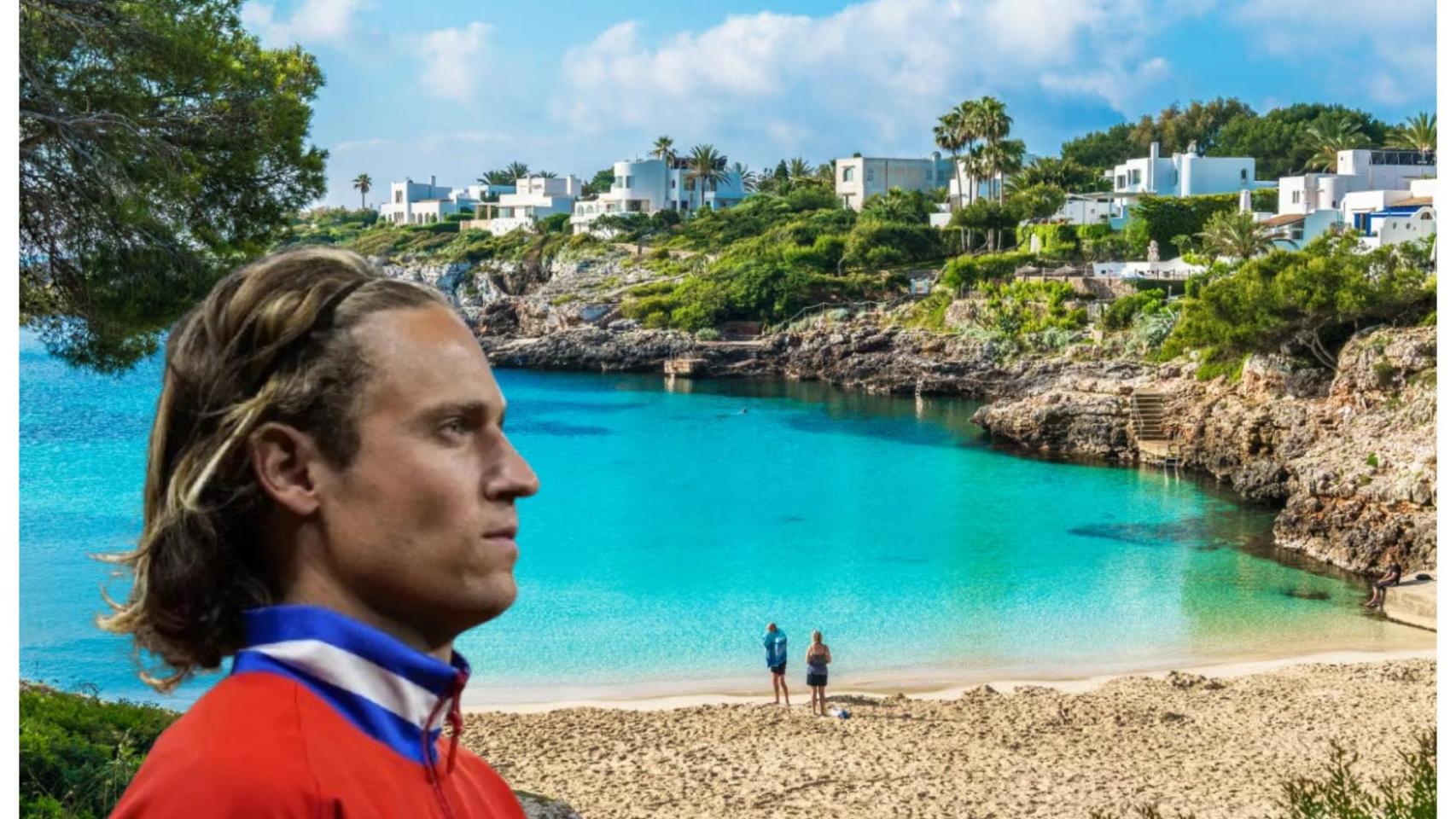 Montaje de Marcos Llorente y la Cala d'Or.