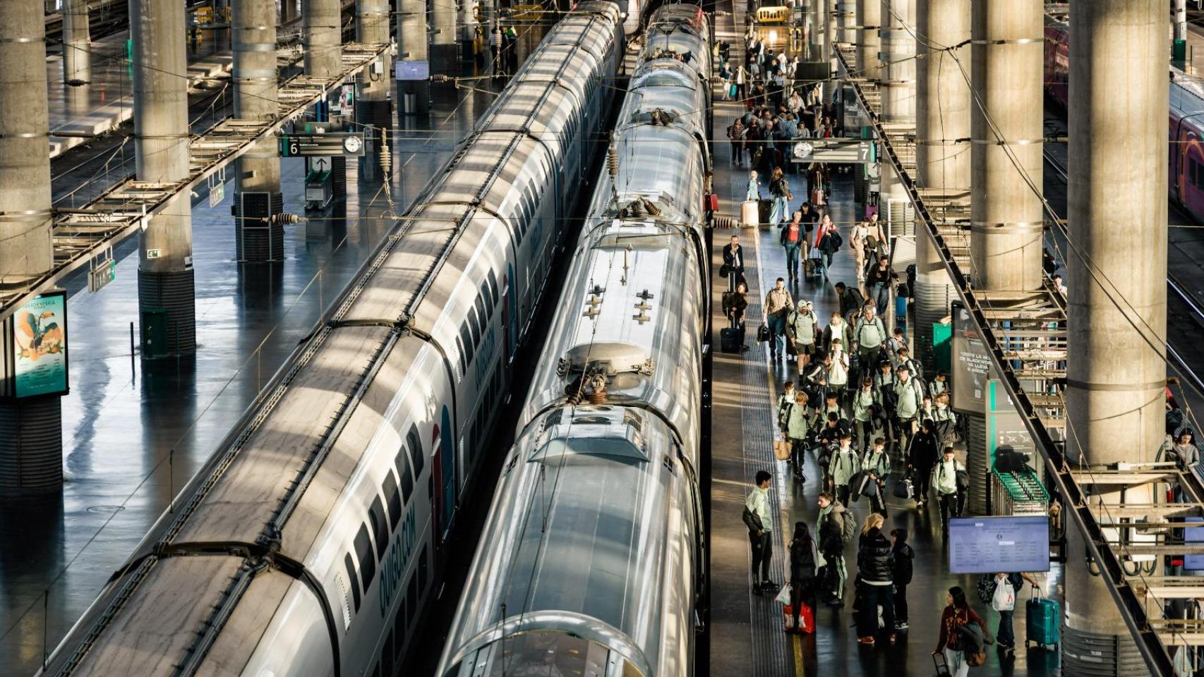 Imagen de trenes en la estación de Atocha.