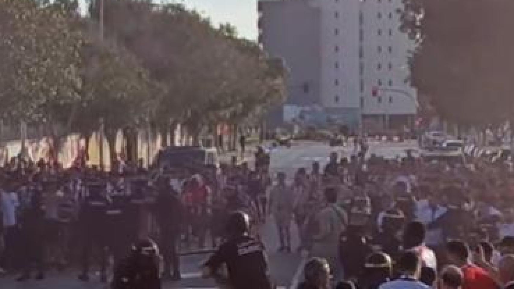 Una imagen de los incidentes.