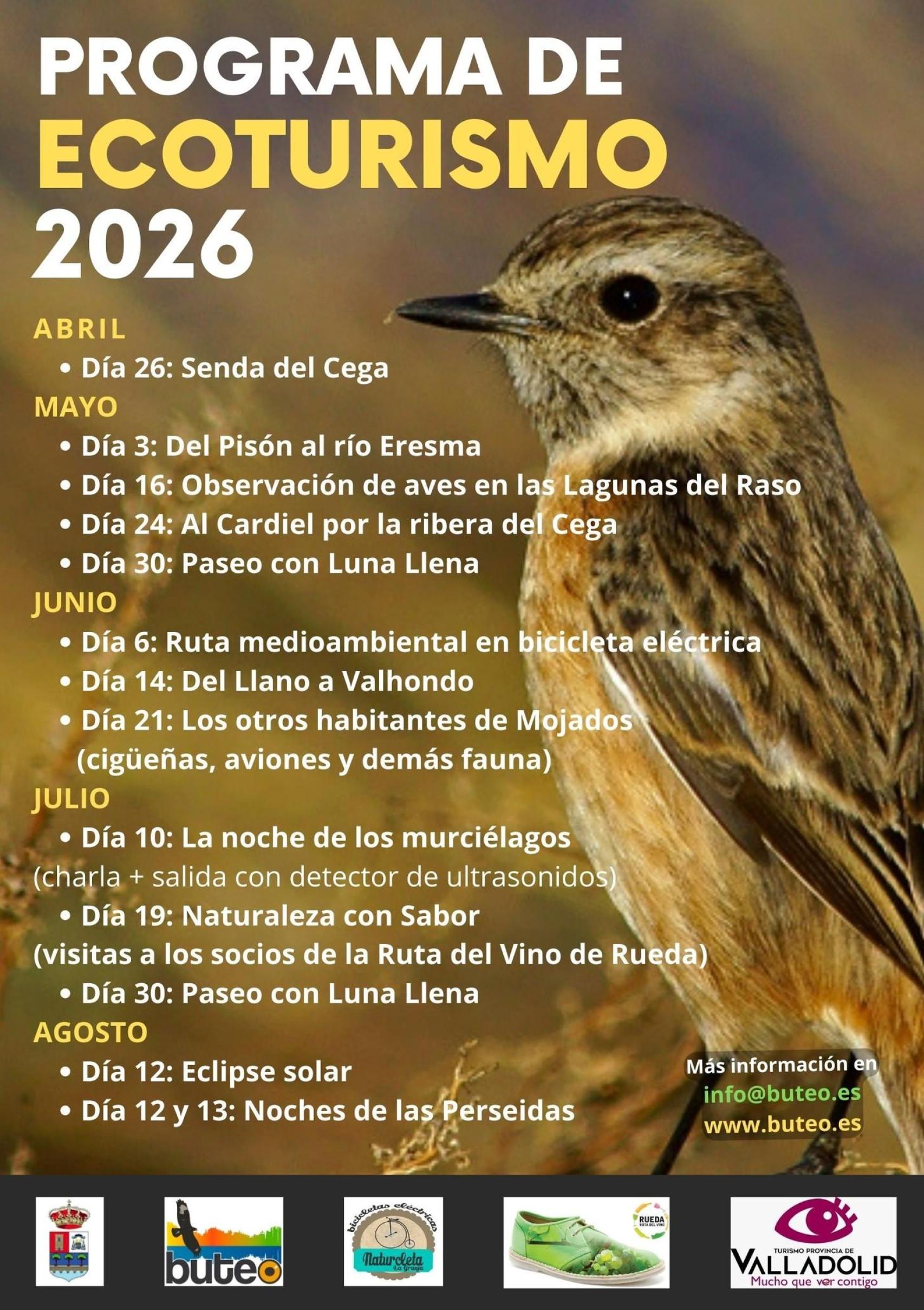 Programa de Ecoturismo 2026 en Mojados