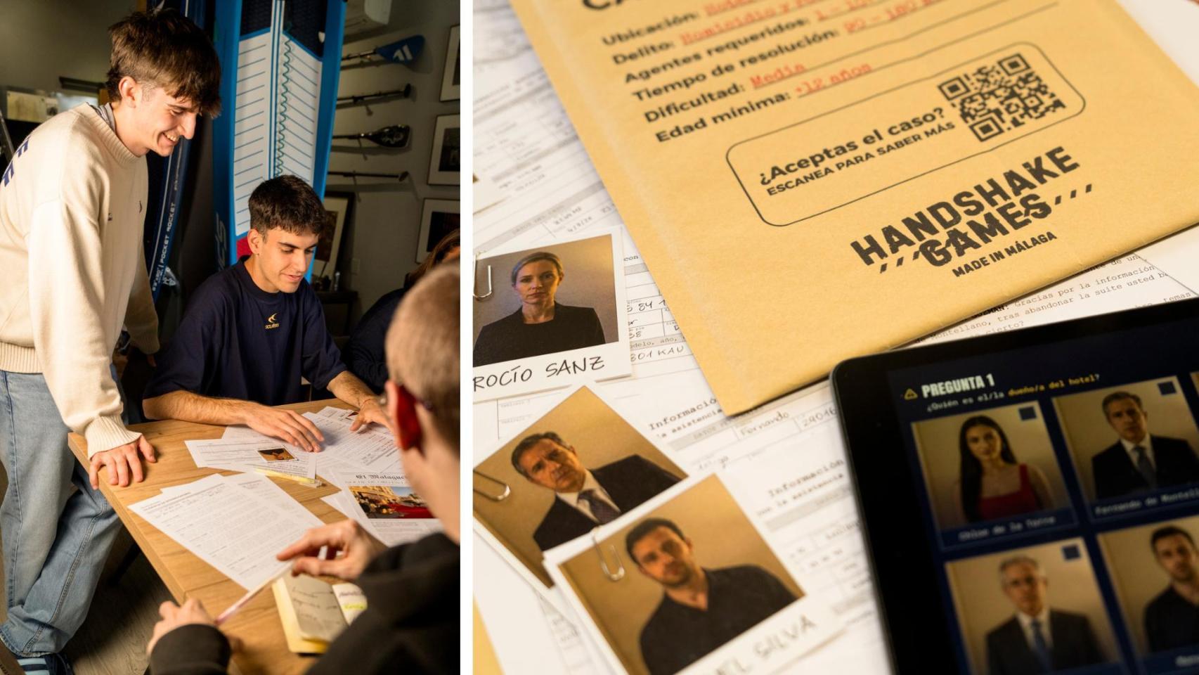 Un montaje con imágenes de 'Handshake games'.
